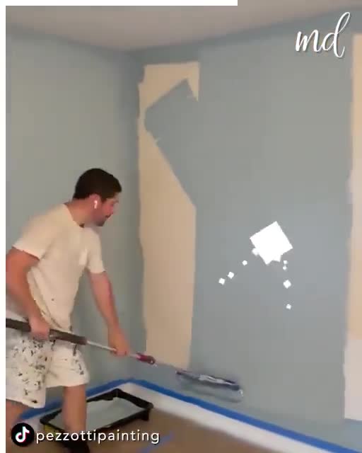 This is how you paint a room in no time!