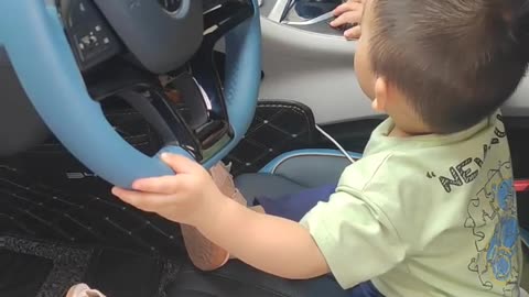 Kids play with cars