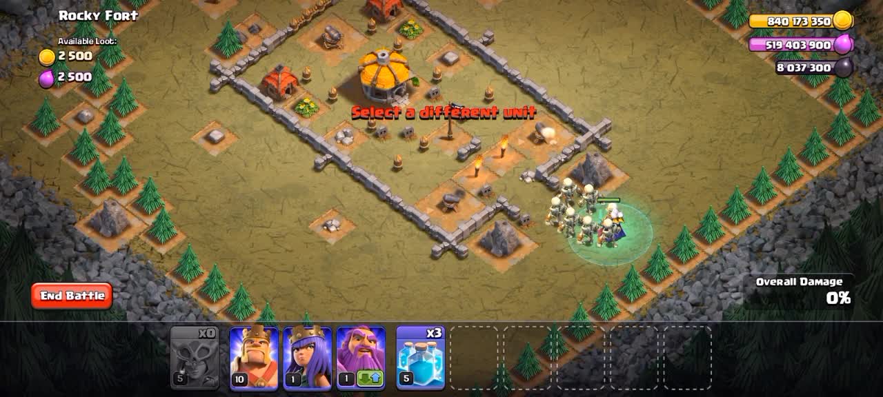 Single player in CoC using only Super Witch Part 1