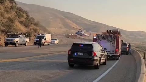 Life Flight Helicopter Landing Idaho