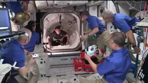 SpaceX Crew-2 astronauts enter space station after docking