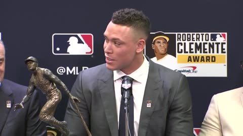 Aaron Judge after winning the Roberto Clemente Award_720p