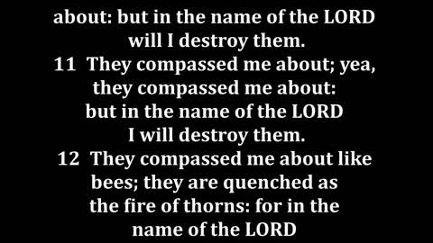 Psalms 118 King James version