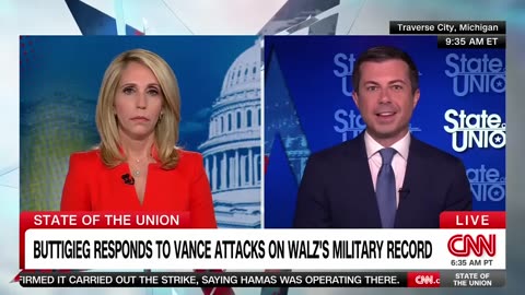 Pete Buttigieg reacts to Vance's comments on Walz's military service