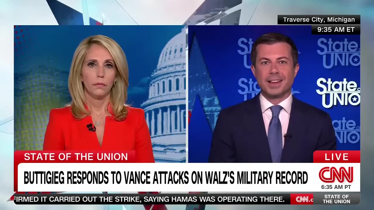 Pete Buttigieg reacts to Vance's comments on Walz's military service