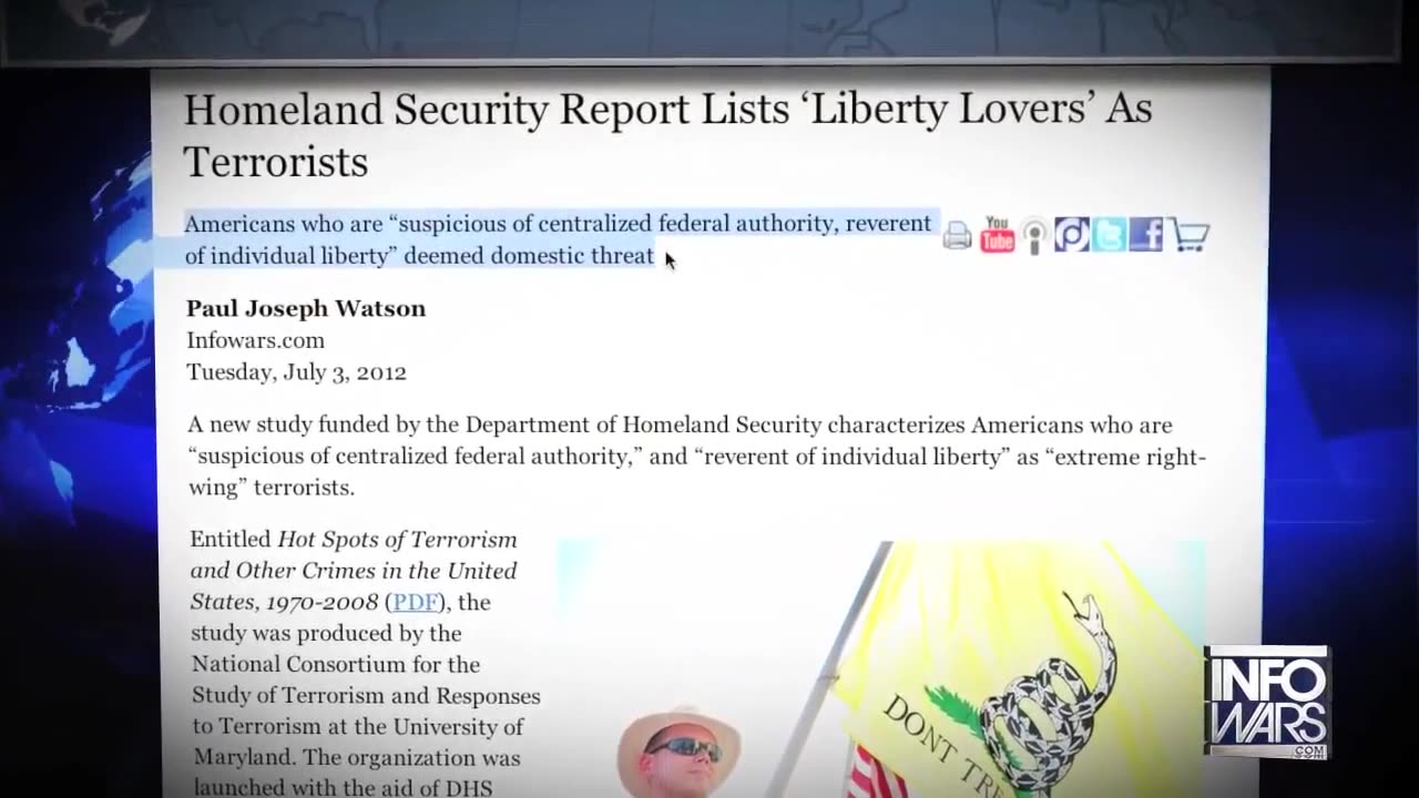 Watching Videos is Now Terrorism