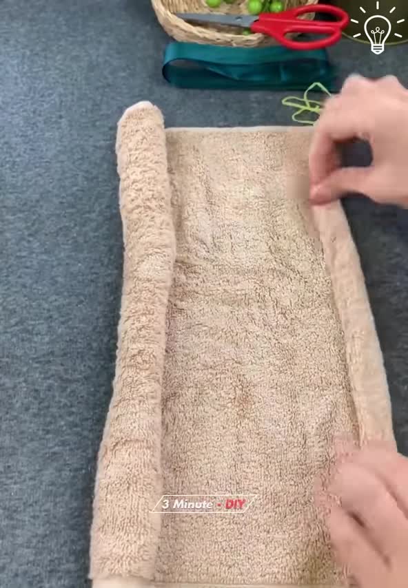 A lovely teddy bear made with towel and love