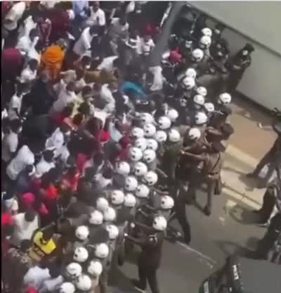 Without food, petrol and power