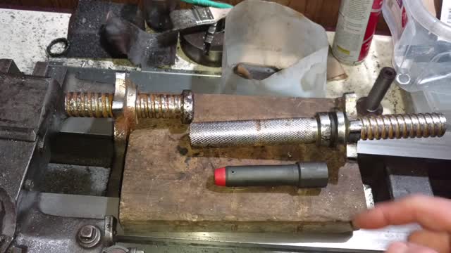 Machining my own 9MM AR Buffer on a lathe pt1