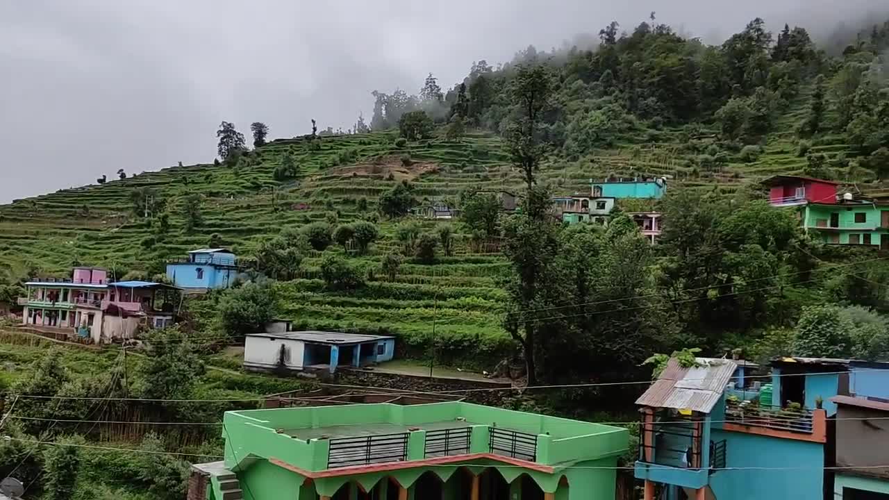 beautiful mountains and cool weather.