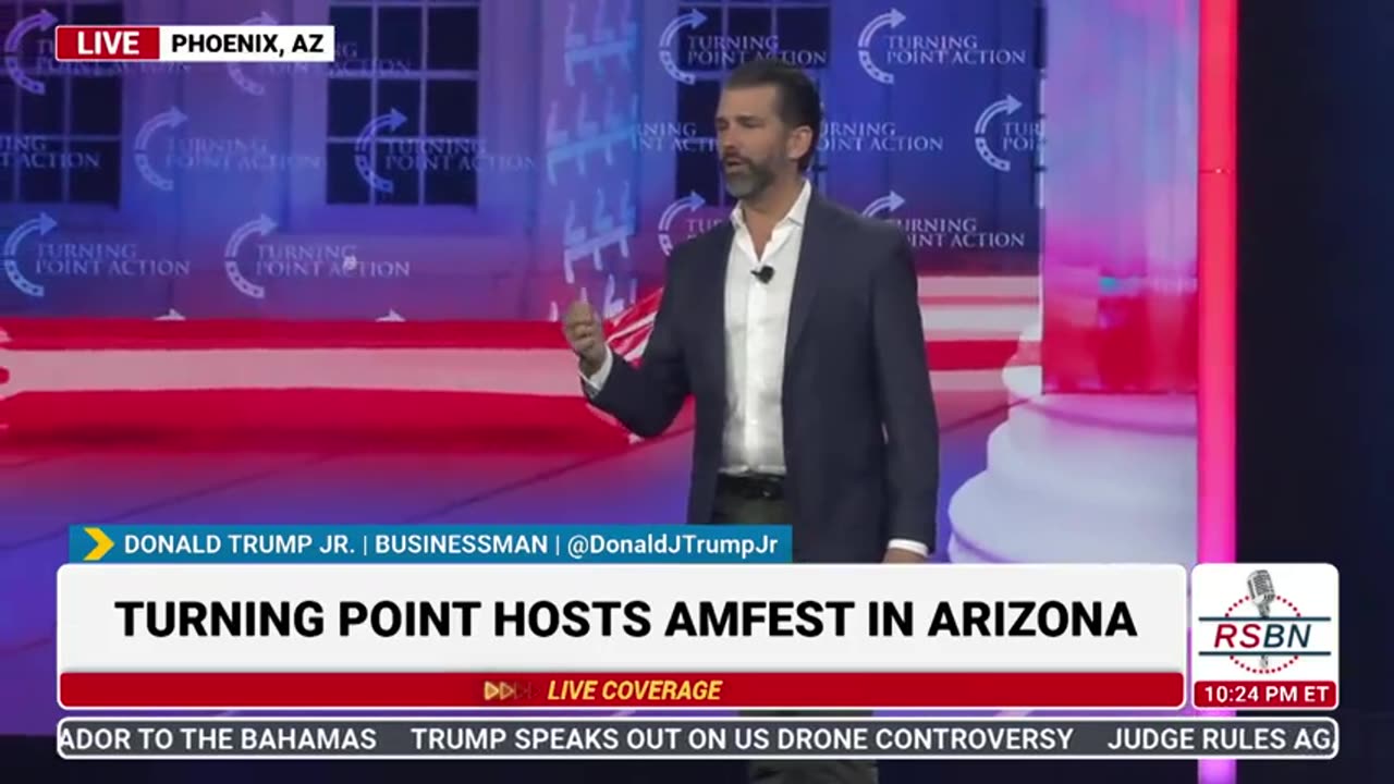 Don Jr at AMFEST Day 2 - on Winning