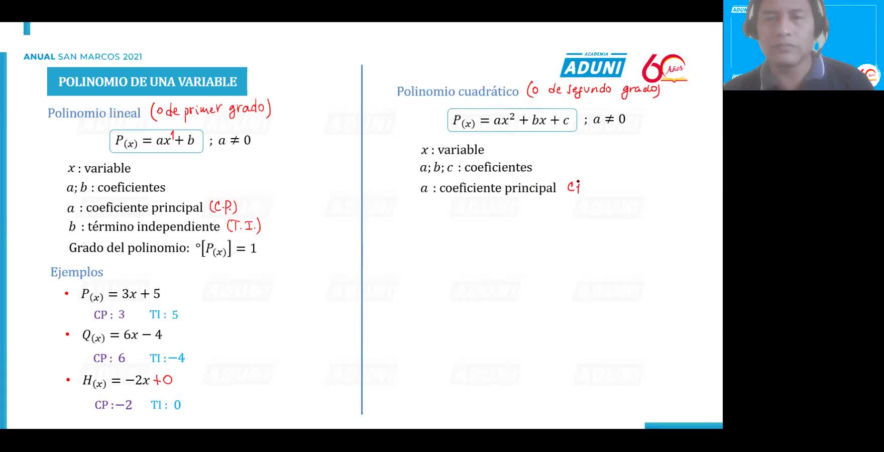 SM Semana 07 Álgebra