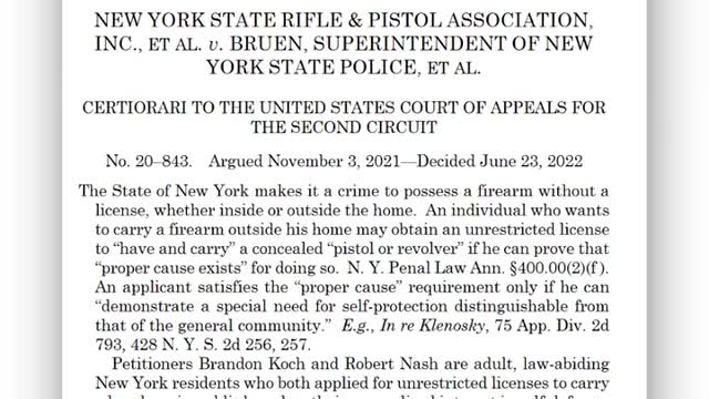 GOA FIGHTS NEW YORK’S NEW UNCONSTITUTIONAL CARRY LAW