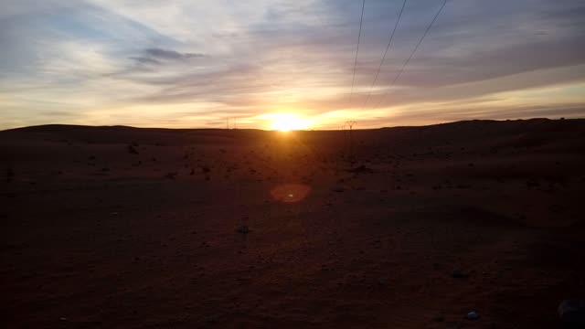 Sunrise in sahara