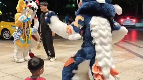 Kid Plays With Dragon Tail