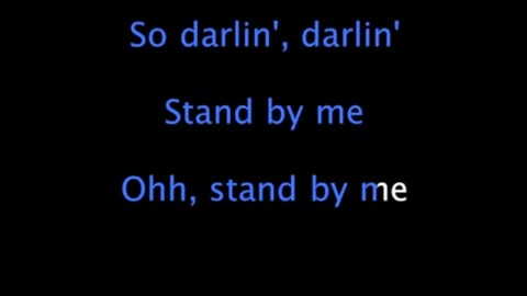 "Stand by Me" Ben E. King (karaoke)