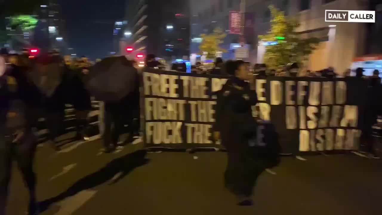 Burn it down. DC protests.