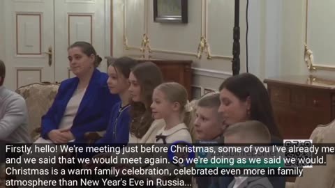 ►🚨🇷🇺🇷🇺🇷🇺 Putin meets with some of the children of fathers who have perished in SMO