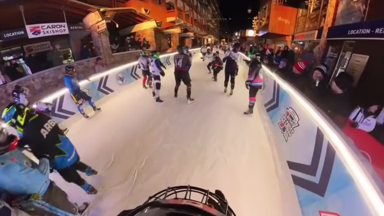 How many racers can fit on this Ice Cross track?