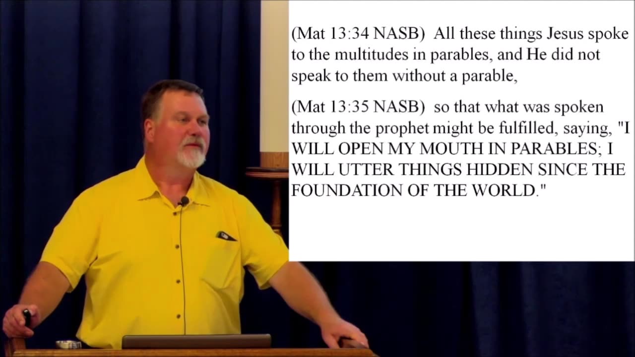 Mat 13 – Why speak in parables? He doesn’t want everyone saved! Or they would be saved!