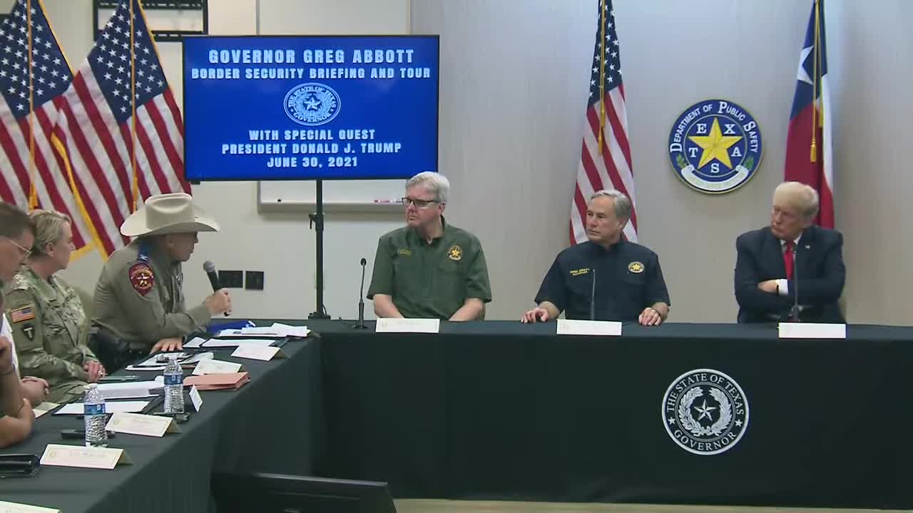Pres. Trump participates in border security briefing
