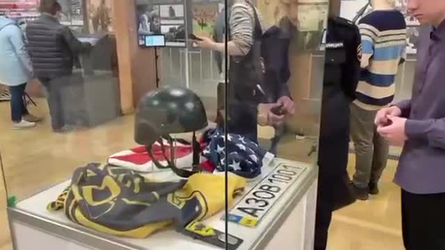 Powerful stuff. A 'NATO' Ukraine exhibition in St Peterburg. *See Description*