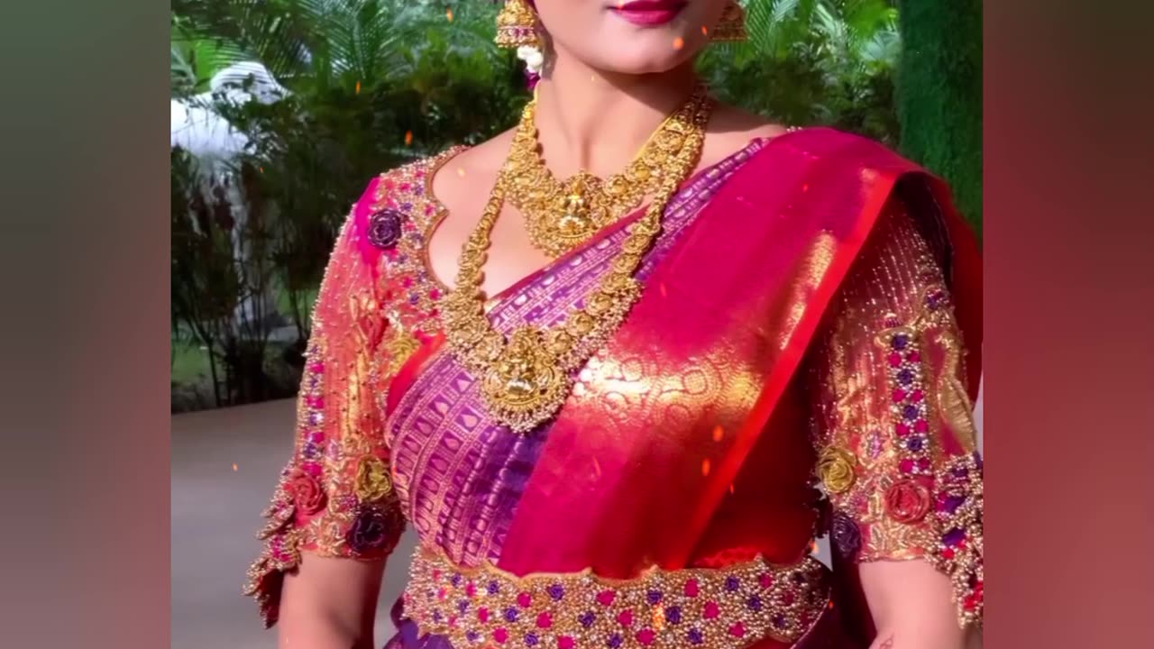 So beautiful so elegant just looking like a wow ❤️ prerana kambam wedding look