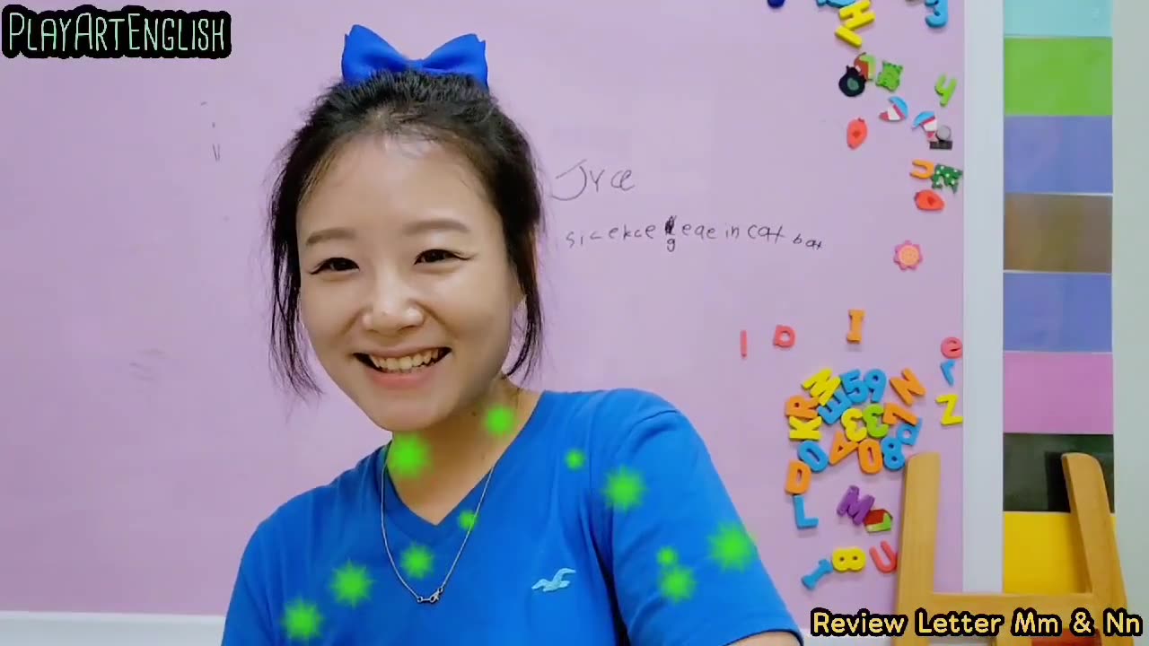 Korean Girl Teaching Alphabet Sound