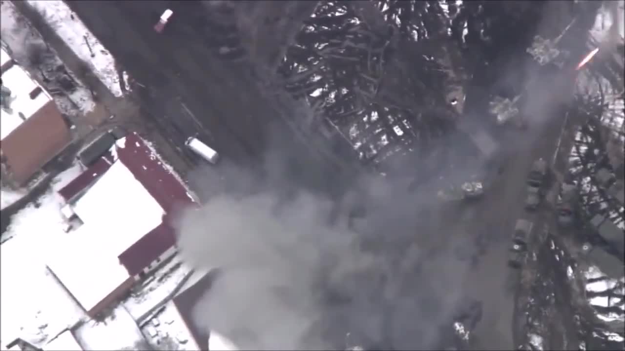 Russian-terrorist troops shelled while hiding in a residential area