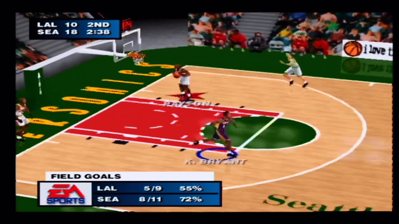 NBA Live 2000 Lakers Vs Sonics