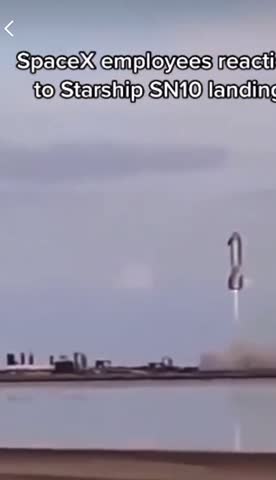 SpaceX starship SN10 landing