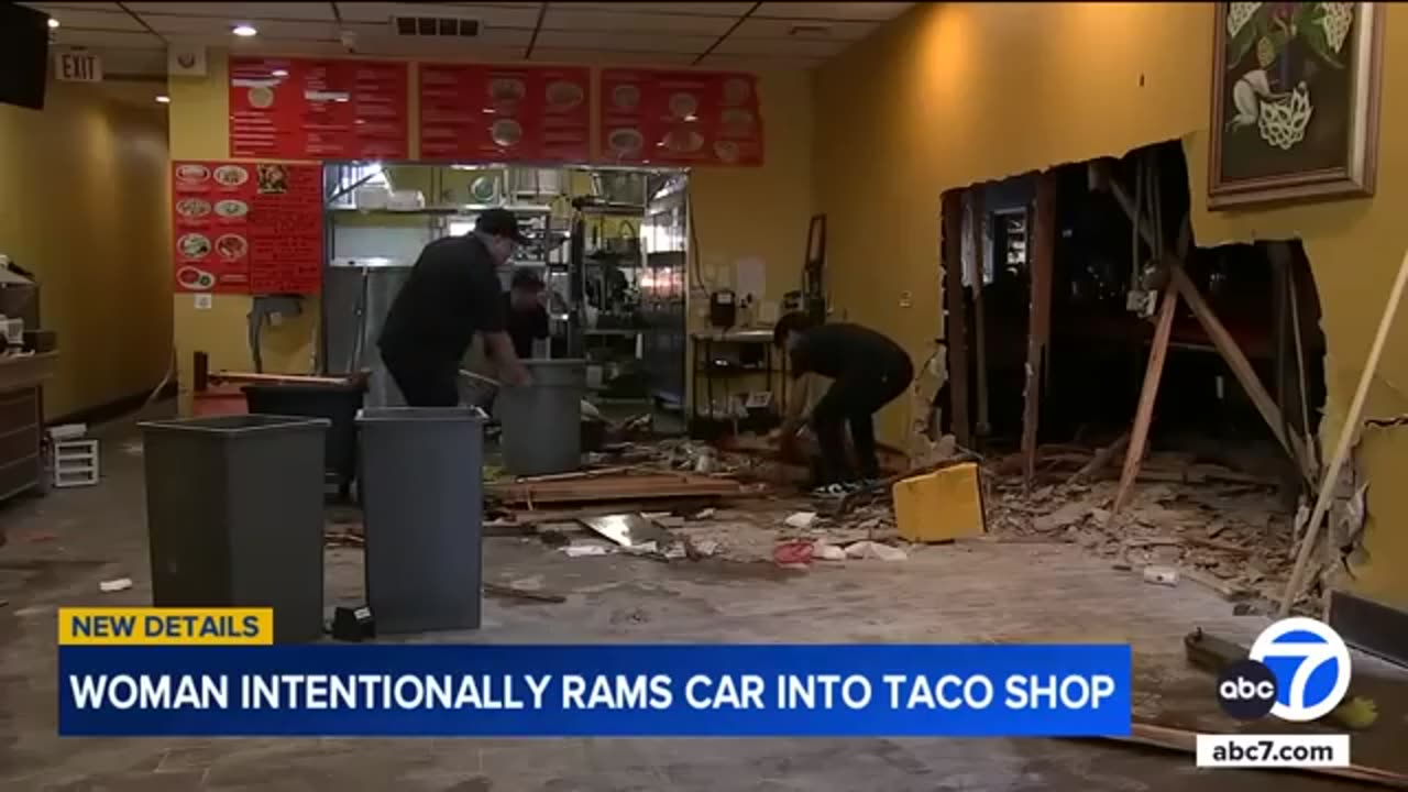 Woman who rammed SUV into Canoga Park taco restaurant is former employee, owner's family says