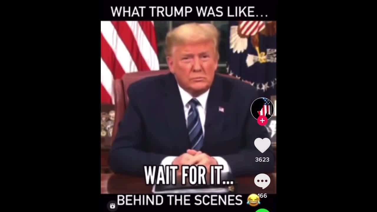 ⚫️Hilarious Trump outtake video-tik tok😆