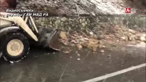 В районе сел Калдахвара, Блабурхва и Мюссера образовались заторы