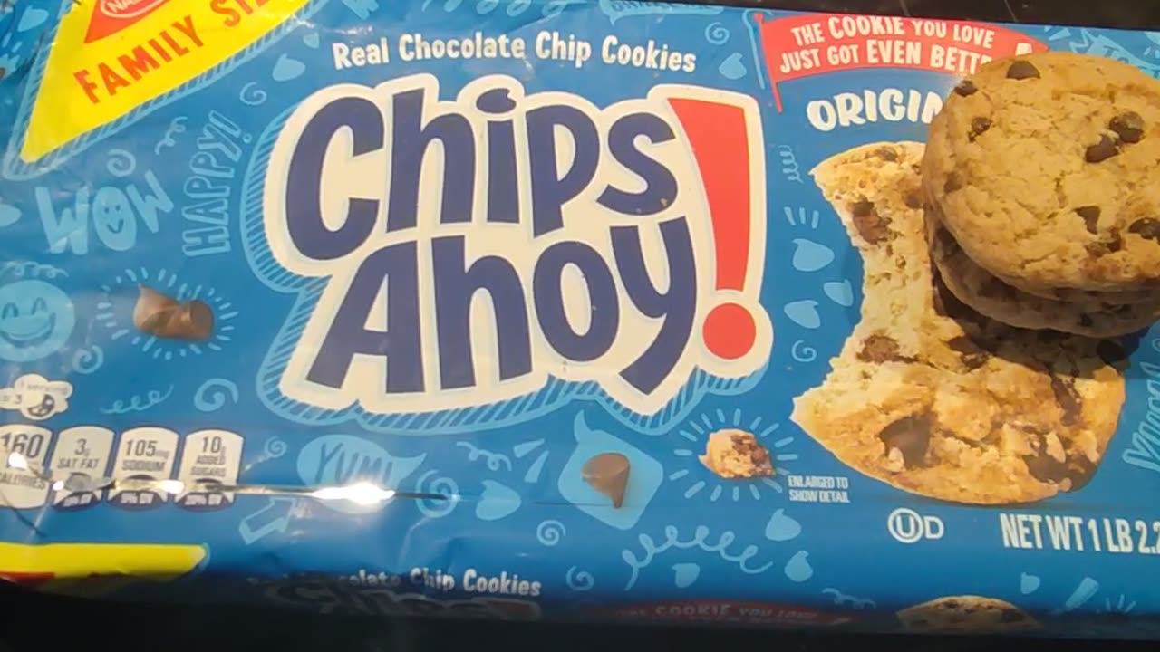 Eating Nabisco Family Size Chips Ahoy! Real Chocolate Chip Cookies, Dbn, MI, 4/14/24