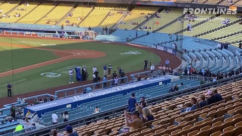 Dodgers game empty as they honor drag queen that mock Jesus.