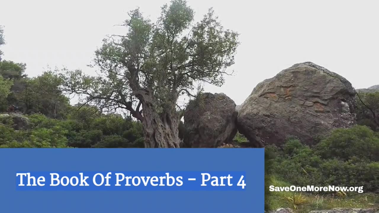 The Book of Proverbs Part 4