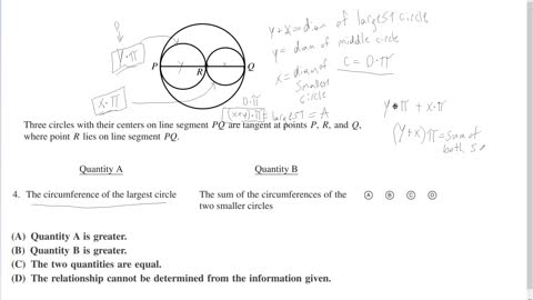 Circles Inside a Circle: Practice GRE with a Cambridge PhD.