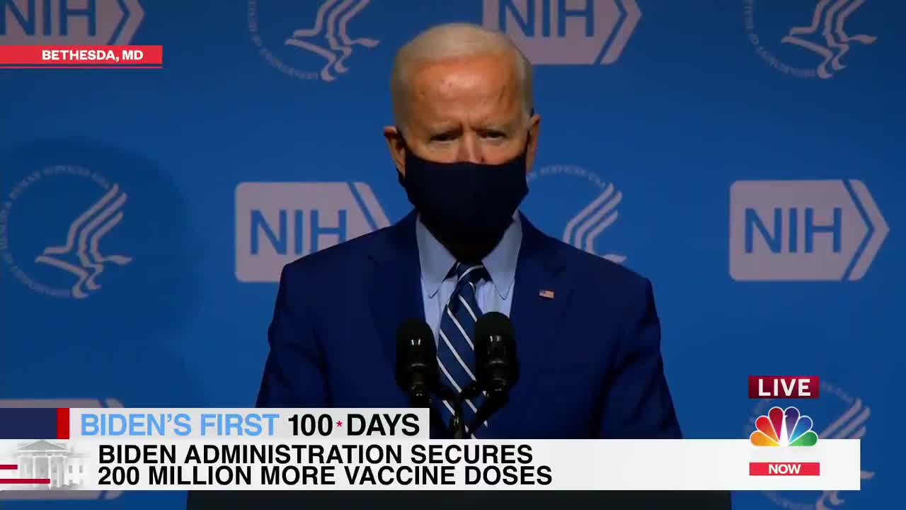 PRESIDENT BIDEN: "We've now purchased enough vaccine supply to vaccinate all Americans."