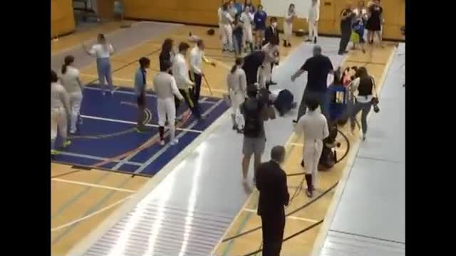 IOC President Bach's Foil Demonstration Accident