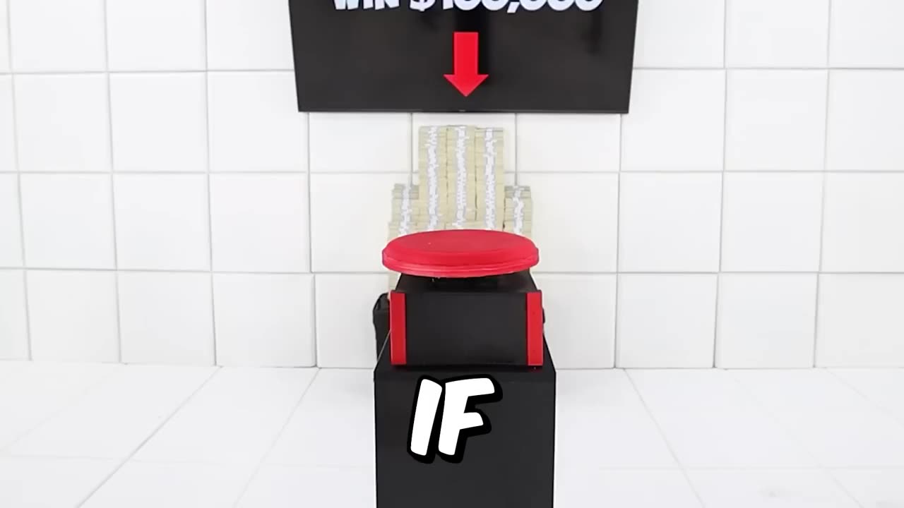 Press on red button and win $ 100,000