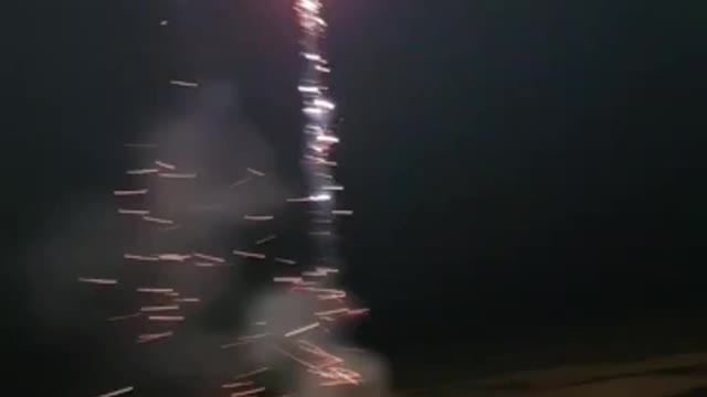 Fireworks boom