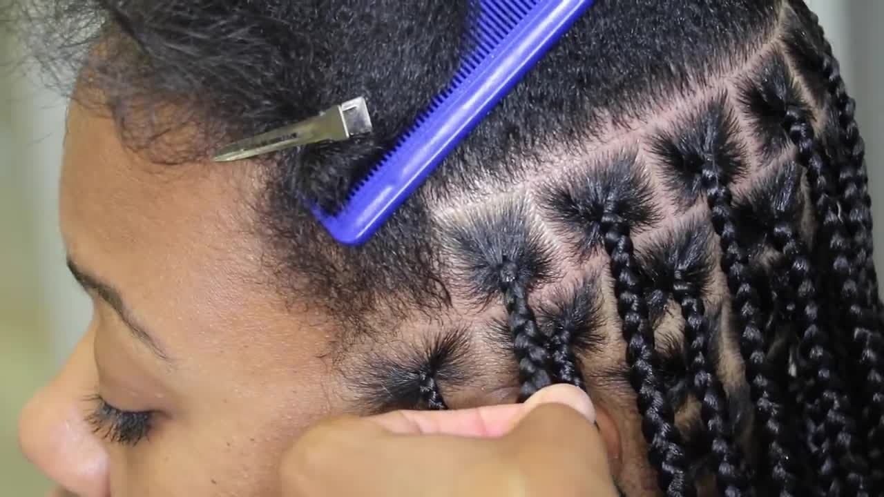 HOW TO DO BEGINNER FRIENDLY KNOTLESS BOX BRAIDS