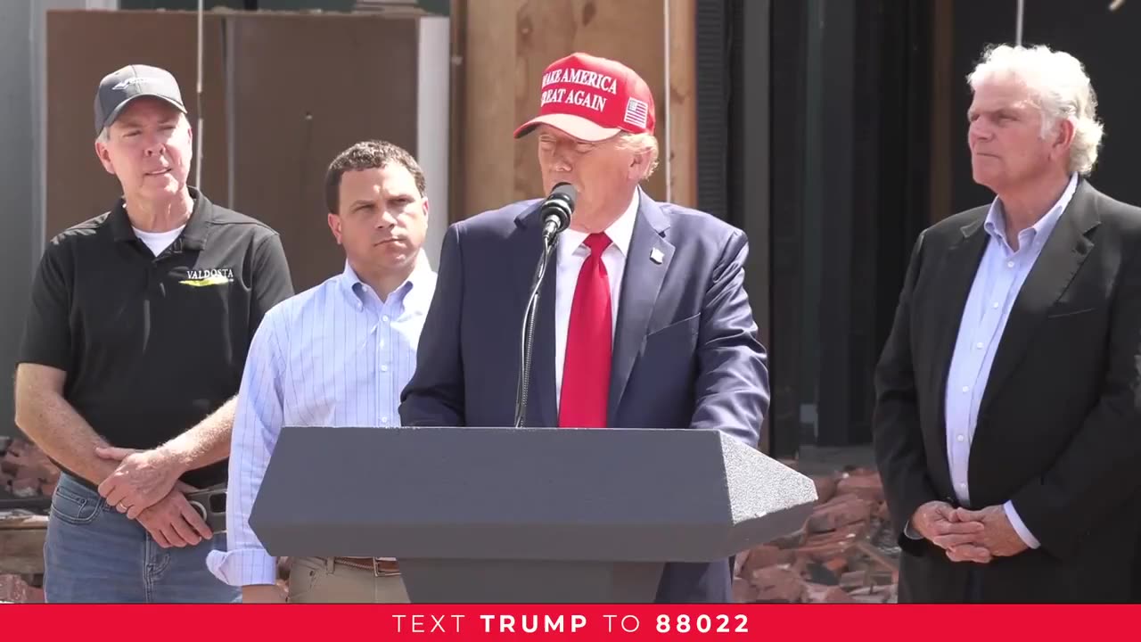 President Trump Visits Valdosta, Georgia to Deliver Relief to Victims of Hurricane Helene