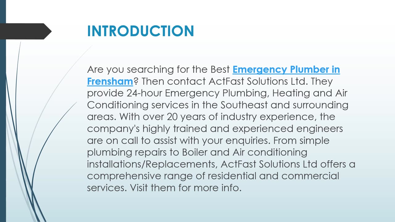 Best Emergency Plumber in Frensham