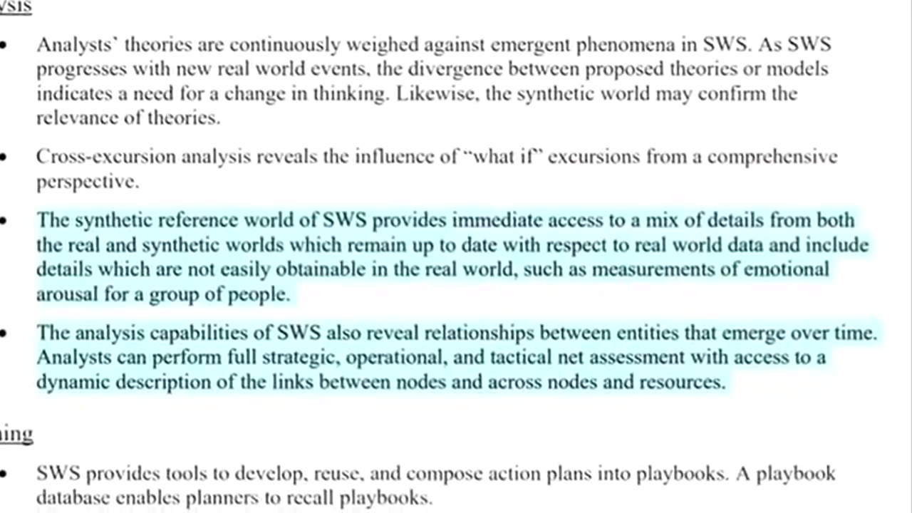 THE SENTIENT WORLD SIMULATION