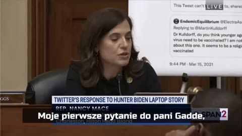 Nancy Mace o cenzurze na Twitterze podczas COVID-19