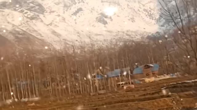 Snow view in kashmir 😄😄😄