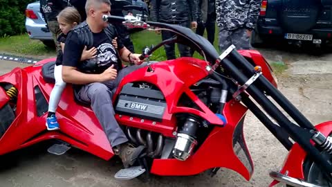 If You're a Fan of Trikes You're Going To Love This - V8 BMW Trike