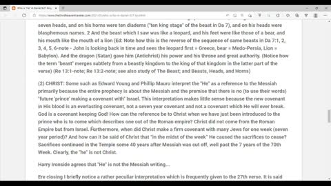 Who is "He" in Daniel 9:27 King James Bible?